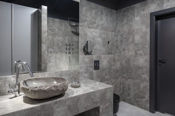 beton architektoniczny w łazience