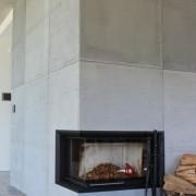 kominek - betonowe płyty